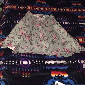 Banana Republic rose flared skirt
